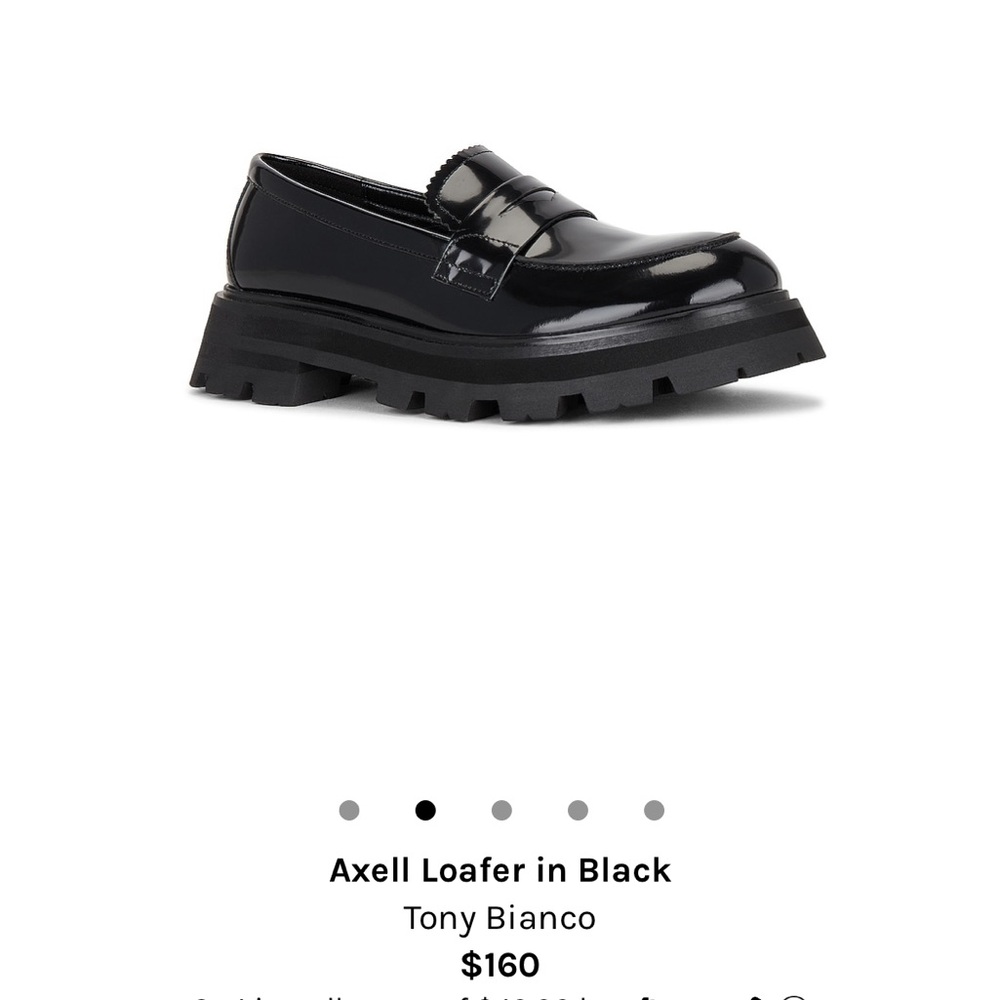 Tony Bianco Black Axell Loafers Size 7.5